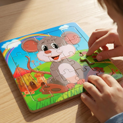 CHILDREN'S WOODEN PUZZLE TOY - EDOHNEX™