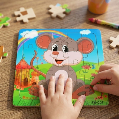 CHILDREN'S WOODEN PUZZLE TOY - EDOHNEX™
