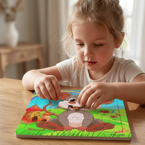 CHILDREN'S WOODEN PUZZLE TOY - EDOHNEX™
