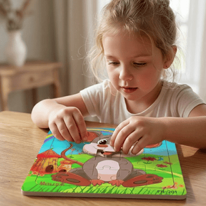 CHILDREN'S WOODEN PUZZLE TOY - EDOHNEX™